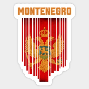 Montenegro flag Sticker